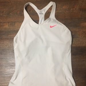 Nike Dri Fit Tennis Tank - White - Large